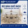 bo-ban-inox-mam-xoay-tron-1m4-10-ghe-don-inox-304-cao-cap-hoa-phat-ba16 - ảnh nhỏ  1